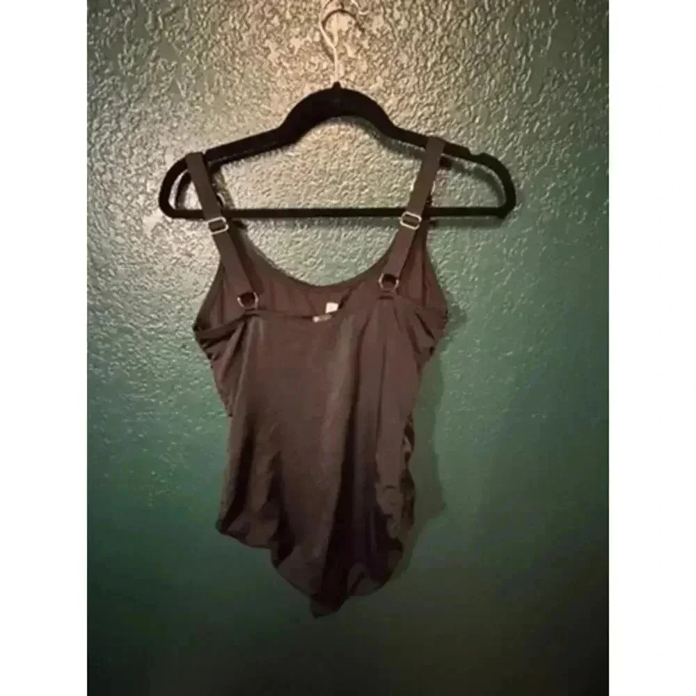 Calvin Klein Ruched One-piece - Picture 2 of 2